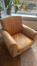 Mooie leren fauteuil, Huis en Inrichting, Fauteuils, Ophalen of Verzenden, Gebruikt, 75 tot 100 cm, 50 tot 75 cm