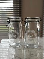 Riverdale Bewaarpotten - Pasta & Rijst - Nieuw!, Ophalen, Nieuw, Glas, Pot, Bus of Blik