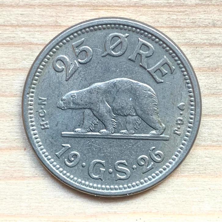 Groenland 25 Ore 1926 IJsbeer  mooie kwaliteit !, Postzegels en Munten, Munten | Amerika, Noord-Amerika, Ophalen of Verzenden