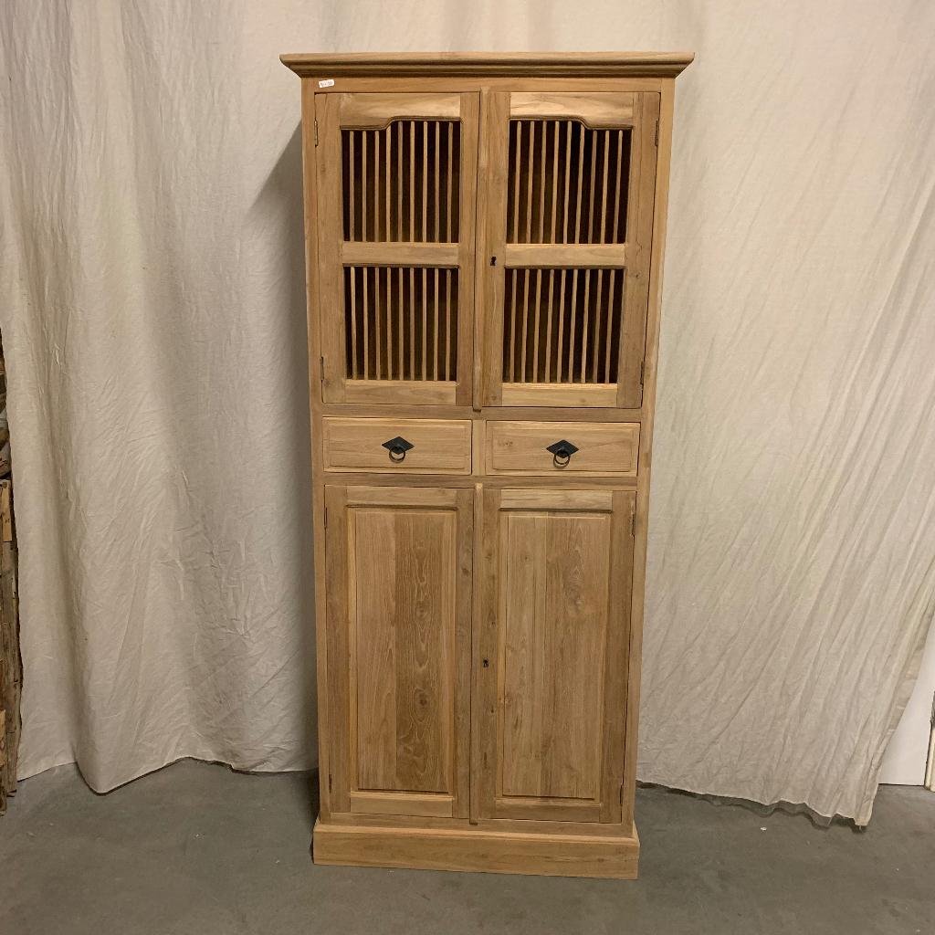 Keukenkast - 73 cm - teakhout - TTM Wonen, Huis en Inrichting, Kasten | Overige, TTM Wonen, Meubels – (Perzische) Tapijten en Woonaccessoires