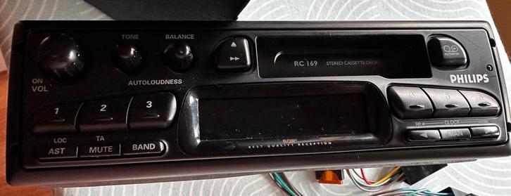 Philips RC169 klassieke autoradio met cassette – vintage, Auto diversen, Autoradio's, Gebruikt, Ophalen of Verzenden