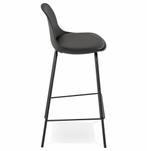 Counter chair Rina zwart barkruk - gratis bezorgen en retour, Nieuw, 60 tot 90 cm, Metaal, Met voetsteun