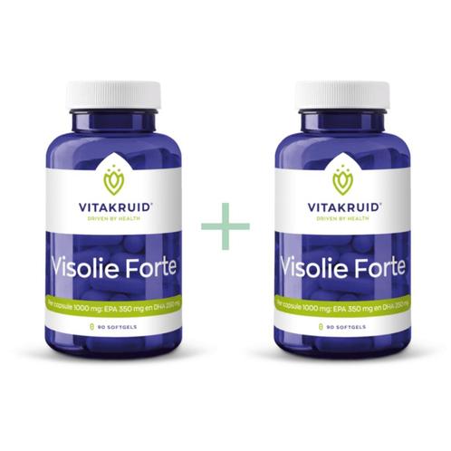 Visolie Forte 1000 - 180 Softgels | Vitakruid, Sport en Fitness, Gezondheidsproducten en Wellness, Nieuw, Overige typen, Ophalen of Verzenden