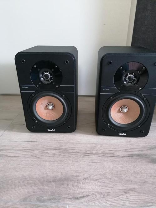 Teufel speakerset in nieuwstaat, Audio, Tv en Foto, Luidsprekers, Zo goed als nieuw, Front, Rear of Stereo speakers, 60 tot 120 watt