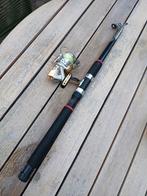 Telescoop werp hengel Beat Ocean Bolan 2706 met Spro Molen, Watersport en Boten, Ophalen of Verzenden, Gebruikt, Werphengel