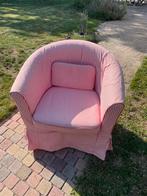Rood wit gestreepte fauteuil van Ikea, Ophalen, 75 tot 100 cm, Zo goed als nieuw, Stof