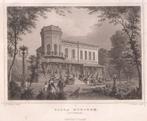 Rotterdam Villa Hoboken Staalgravure 1858 J. Umbach, Ophalen of Verzenden