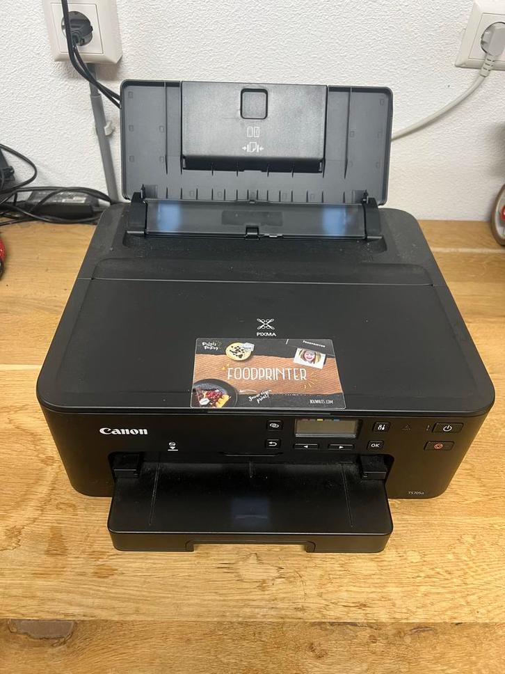 Canon TS705 Printer - Eetbare Inkt Cartridges Geschikt, Computers en Software, Printers, Gebruikt, Printer, Inkjetprinter, Kleur printen