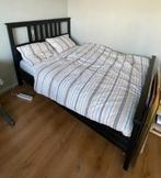 Ikea Hemnes bed 140x200 + evt. matras, Huis en Inrichting, Slaapkamer | Bedden, Ophalen, Gebruikt, Zwart, 140 cm
