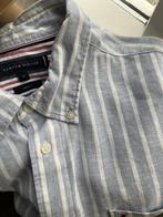 TOMMY HILFIGER linnen herenoverhemd kreukt niet XL nwstaat, Kleding | Heren, Overhemden, Blauw, Halswijdte 41/42 (L), Ophalen of Verzenden