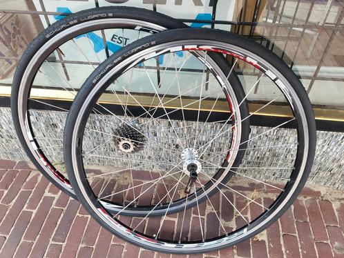 Wielset Miche Reflex rx5 nieuwe banden, Fietsen en Brommers, Fietsonderdelen, Zo goed als nieuw, Racefiets, Wiel, Ophalen of Verzenden