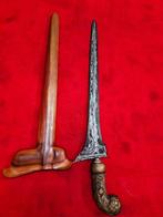 Antieke Keris Tegal Ngulit Semangka Nagasari Hout SUU18, Antiek en Kunst, Verzenden