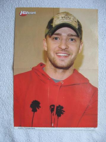 poster van Justin Timberlake uit een Hitkrant jaren 2003-'09 beschikbaar voor biedingen