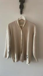 Vintage merino wollen vest van Donaldson, Kleding | Dames, Truien en Vesten, Maat 38/40 (M), Beige, Donaldson, Ophalen of Verzenden