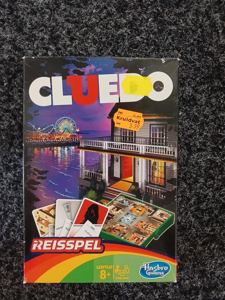 Reisspellen & Kaarten - Cluedo, Levensweg, Speelkaarten, Hobby en Vrije tijd, Gezelschapsspellen | Bordspellen, Gebruikt, Drie of vier spelers