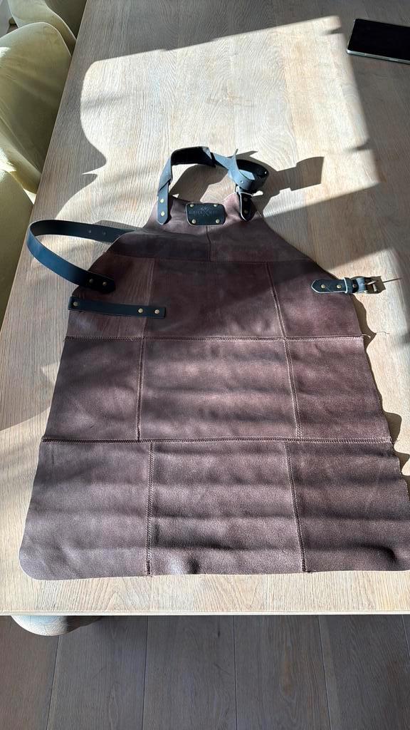 Leren BBQ Schort voor de echte Grill Master, Tuin en Terras, Barbecue-accessoires, Nieuw, Ophalen of Verzenden