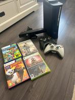 Xbox 360, Kinect, 2 Controllers en verschillende spellen., Spelcomputers en Games, Ophalen of Verzenden, Zo goed als nieuw, Kinect