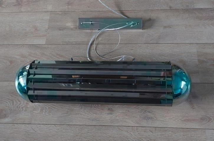 Hanglamp smokeglas chique lamp Light & Living L80 Nieuw, Huis en Inrichting, Lampen | Hanglampen, Nieuw, 50 tot 75 cm, Metaal