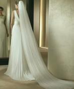 Elegante Bruidssluier met Kam 3 Meter, Ophalen of Verzenden, Nieuw, Wit, Accessoires