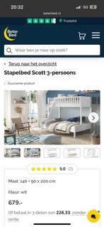 3 persoons stapelbed, Kinderen en Baby's, Kinderkamer | Stapelbedden en Hoogslapers, Ophalen, Zo goed als nieuw, Stapelbed
