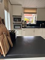 Keuken Siematic met nero assuloto graniet, Huis en Inrichting, Ophalen, Gebruikt, Wit, 100 tot 150 cm