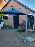 Blauwe parasol Ikea , zweefparasol, Ophalen, Zo goed als nieuw, Zweefparasol, Verstelbaar