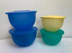 Tupperware kommen met deksel, Huis en Inrichting, Keuken | Tupperware, Ophalen of Verzenden, Zo goed als nieuw, Groen, Bak of Kom
