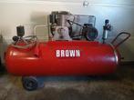 Compressor Brown 200L, Doe-het-zelf en Verbouw, Compressors, Ophalen, Gebruikt, Mobiel, 10 bar of meer