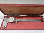 Vintage schuifmaat met klokje, Doe-het-zelf en Verbouw, Meetapparatuur, Ophalen of Verzenden, Zo goed als nieuw, Afstand