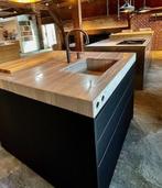 Toonzaal keuken kook- en spoeleiland, Zwart, Overige typen, Ophalen of Verzenden, Zo goed als nieuw