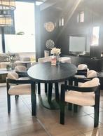 Showroom Eettafel zwart eikenfineer, Ophalen, Zo goed als nieuw