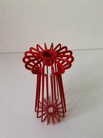 Vintage IKEA Tradig Kandelaar, Gebruikt, Ophalen of Verzenden, Metaal, Rood