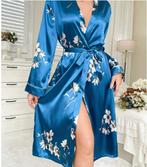 Dames kimono lange mouw. Maat L., Kleding | Dames, Ondergoed en Lingerie, Verzenden, Blauw, Badjas