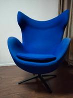 Flag Chair by Cavel Design bekleding blauwe stof, Ophalen, Gebruikt, Vintage, 75 tot 100 cm