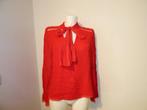Karen Millen vuur rode top strik bij de hals open werk 42, Karen Millen, Verzenden, Maat 42/44 (L), Zo goed als nieuw