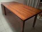 Massief donker eiken eettafel, Huis en Inrichting, Tafels | Eettafels, Ophalen