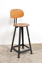Vintage barkruk werkplaatsstoel kruk industrieel jaren 50
