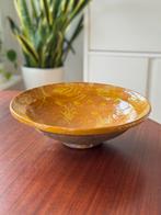 Vintage handgemaakte terracotta schaal centerpiece decoratie, Ophalen of Verzenden