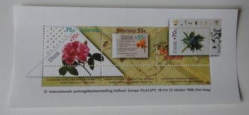 Postzegels 1988 Internationale Postzegeltentoonstelling beschikbaar voor biedingen