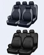 Autostoelhoezen zwart/grijs Luxe pu Leer, Auto-onderdelen, Interieur en Bekleding, Ophalen of Verzenden
