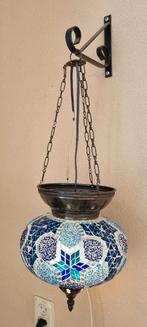 Oosterse (Turkse) hanglamp, Gebruikt, 50 tot 75 cm, Ophalen of Verzenden, Glas