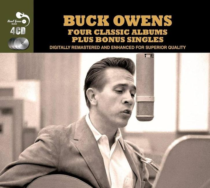 Buck Owens – Four Classic Albums Plus Bonus Singles (4-CD), Cd's en Dvd's, Cd's | Country en Western, Zo goed als nieuw, Verzenden