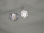 twee munten 1980, dubbele kop, Ophalen of Verzenden, Koningin Juliana, 1 gulden, Setje