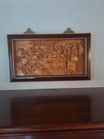 Houtsnijwerk schilderij in Chinese stijl., Ophalen