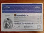 Aandeel Centura Banks, Ophalen of Verzenden, 1970 tot heden, Aandeel