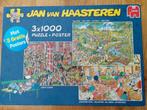 3x1000 stukjes Jan van Haasteren puzzels, Ophalen of Verzenden, 500 t/m 1500 stukjes, Zo goed als nieuw, Legpuzzel