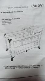 Camping bedje met verschoond aankleed kussen blauw (NIEUW), Ophalen, Nieuw, Overige typen