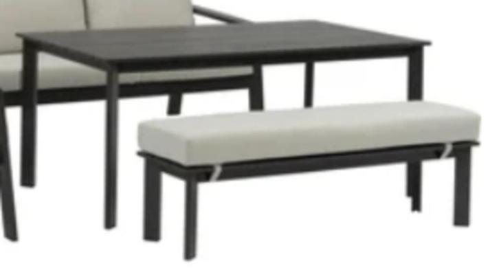 Tafel en tuinbank Marseille - Intratuin, Tuin en Terras, Tuintafels, Nieuw, Rechthoekig, Aluminium, Ophalen