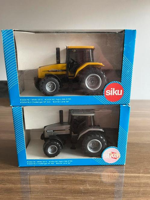 White 6810 Challenger MT465 trekkers Siku 2654 NL 1 en 3, Hobby en Vrije tijd, Modelauto's | 1:32, Zo goed als nieuw, Tractor of Landbouw
