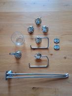 Tiger badkamer accessoires set verchroomd, Ophalen of Verzenden, Zo goed als nieuw, Toilet